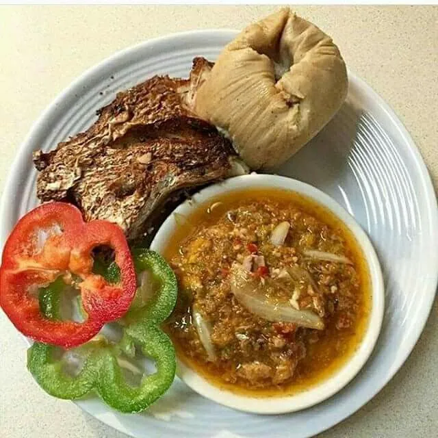 Kenkey w/ Fish