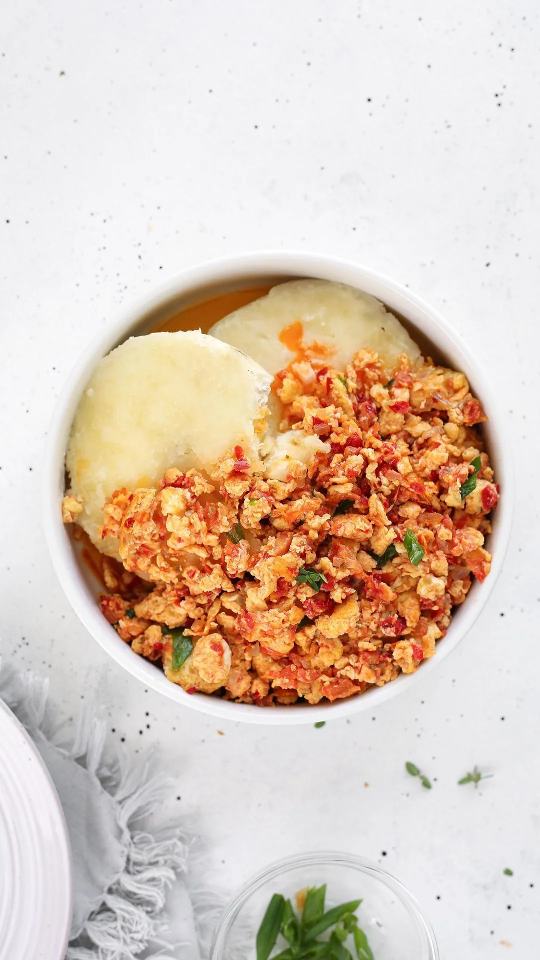 Yam & Egg Sauce